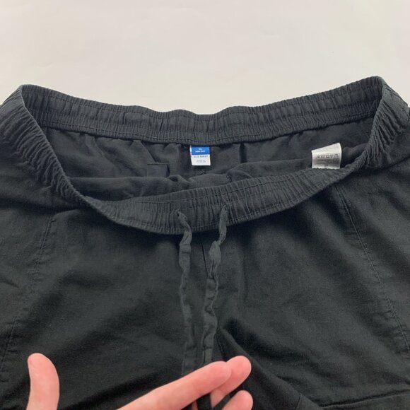 Old Navy Black Linen Blend High Rise Pull On Shorts XL - Picture 3 of 6